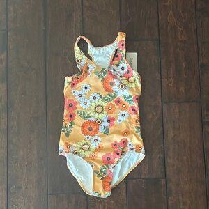 Submarine Floral Kids Swimsuit
